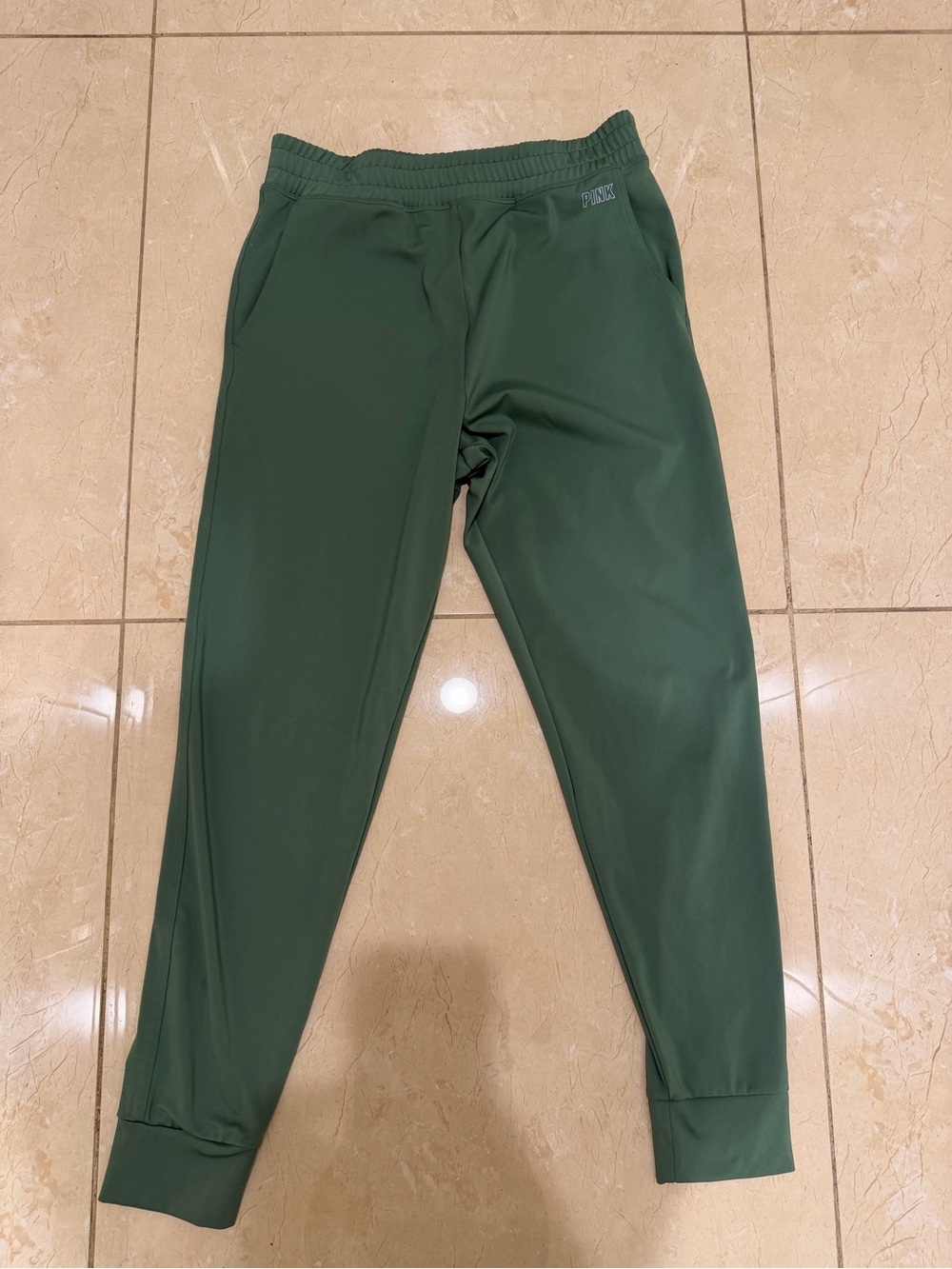 PINK Victoria's Secret Green Track Joggers